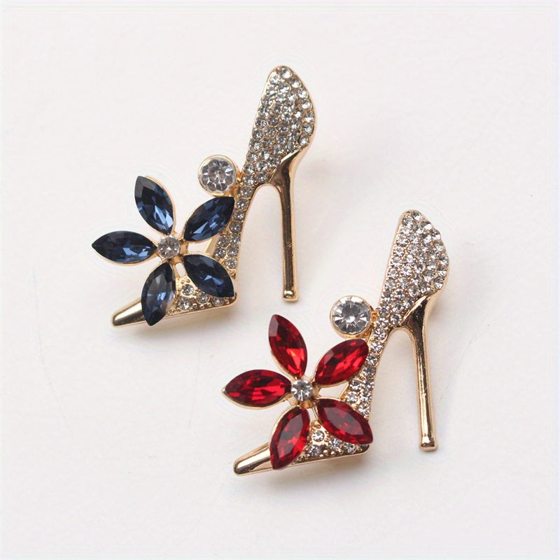 Minimalist Luks Brooch Pinlar Noto'g'ri Shakldagi Emal Rangsiz Rinoystonli Zargarlik Ayollar uchun