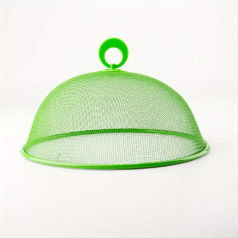 Ichki va tashqi stol uchun mo'ljallangan zanglamas po'latdan yasalgan mesh oziq-ovqat qopqog'i, oshxona saqlash va tashkil etish uchun ideal. Shuningdek, u idish konteynerlari va boshqa oshxona aksessuarlarining qopqog'i sifatida ham ishlatilishi mumkin.