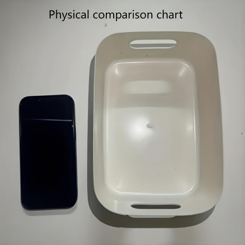 Juego de cajas de almacenamiento rectangulares blancas para llaves, cosméticos y artículos de cocina, 5 piezas