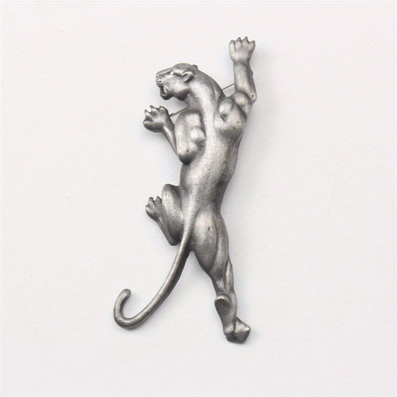 Leopard Print Vintage Style Brooch Pin Handcrafted Jewelry for Clothing and Backpacks