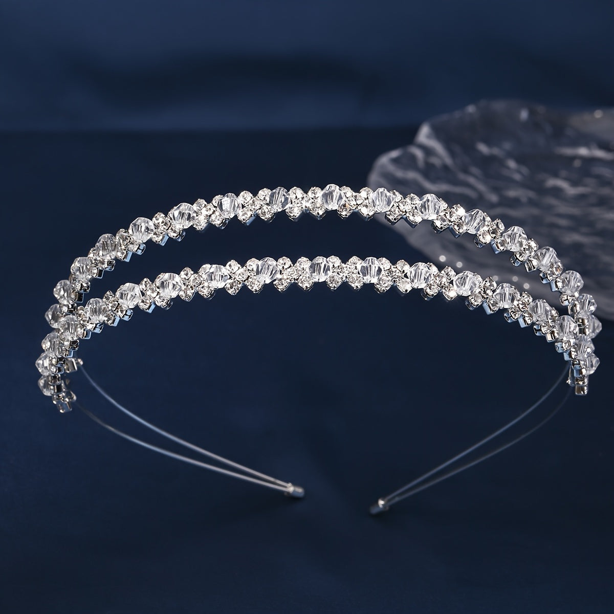 Bridal Rhinestone Headband Crystal Tiara for Weddings and Formal Events