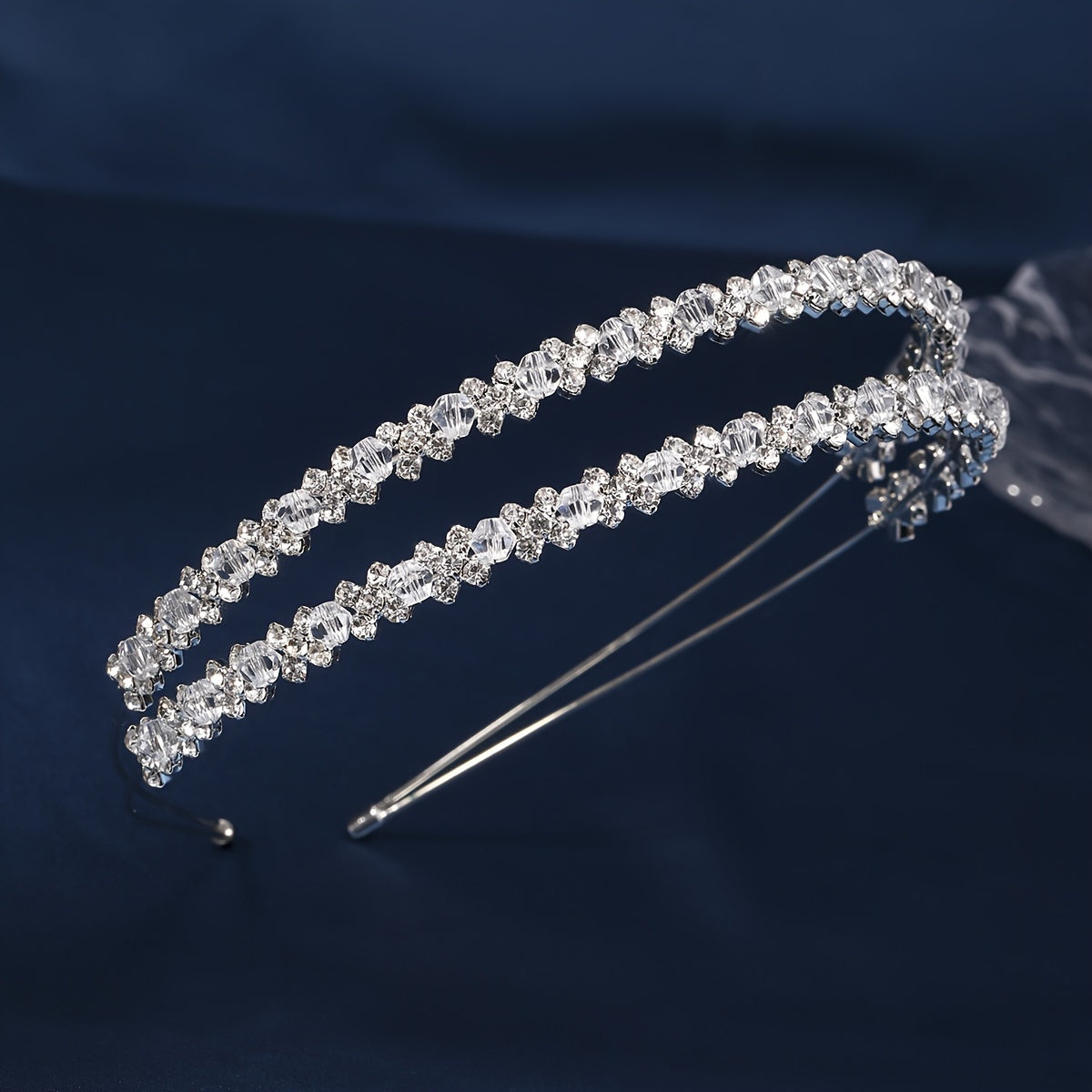 Bridal Rhinestone Headband Crystal Tiara for Weddings and Formal Events