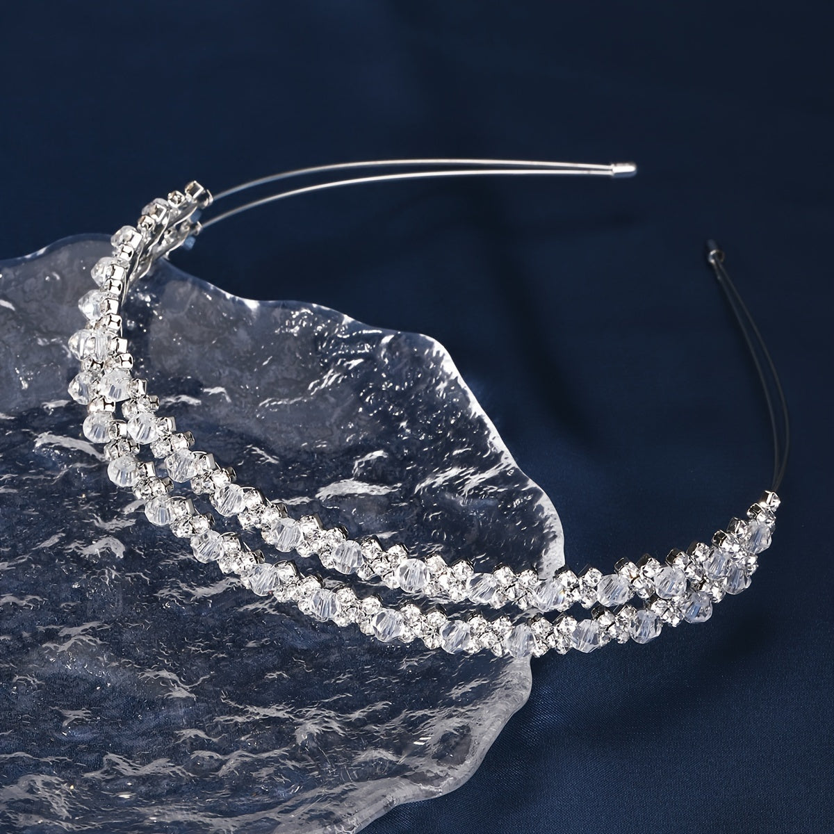 Bridal Rhinestone Headband Crystal Tiara for Weddings and Formal Events