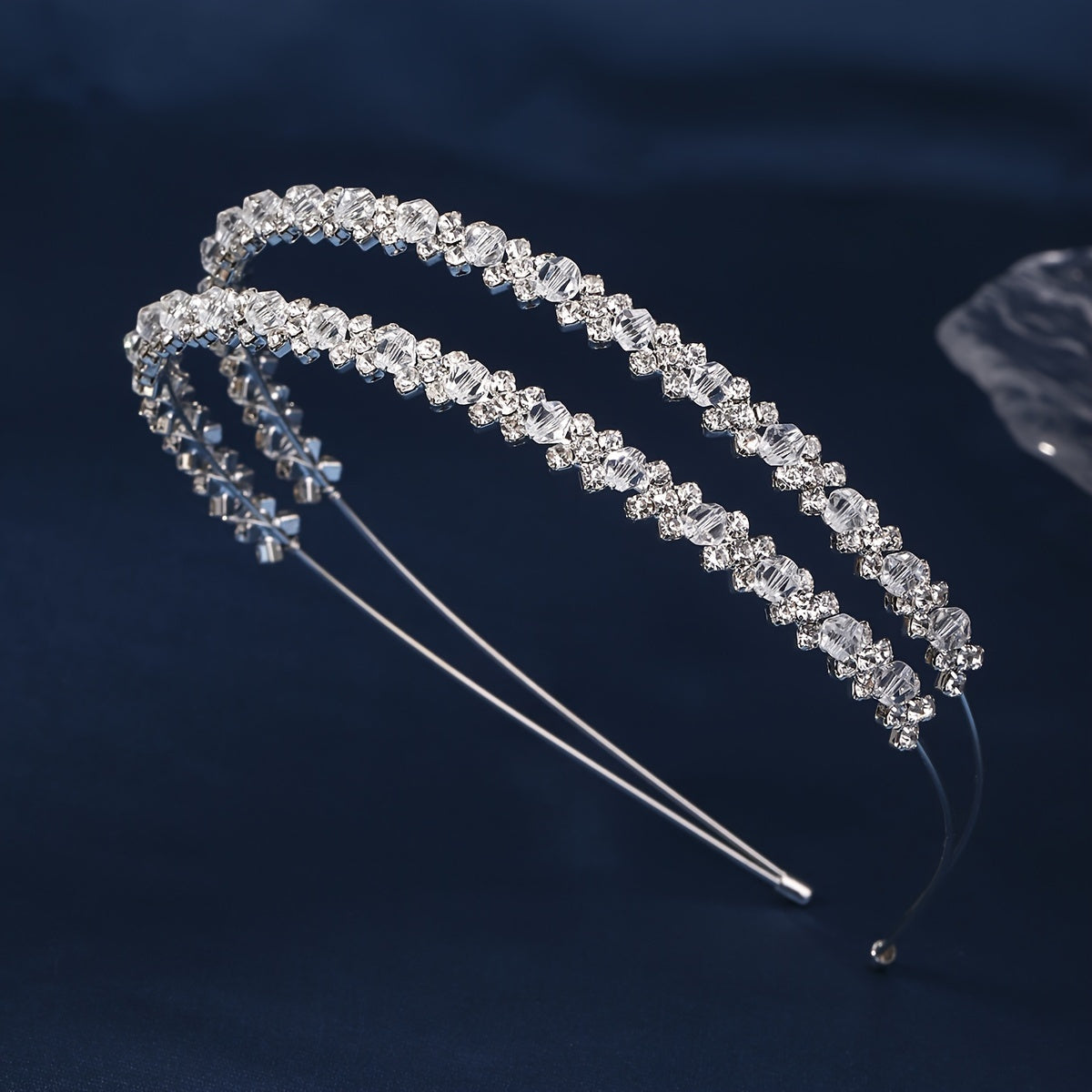 Bridal Rhinestone Headband Crystal Tiara for Weddings and Formal Events