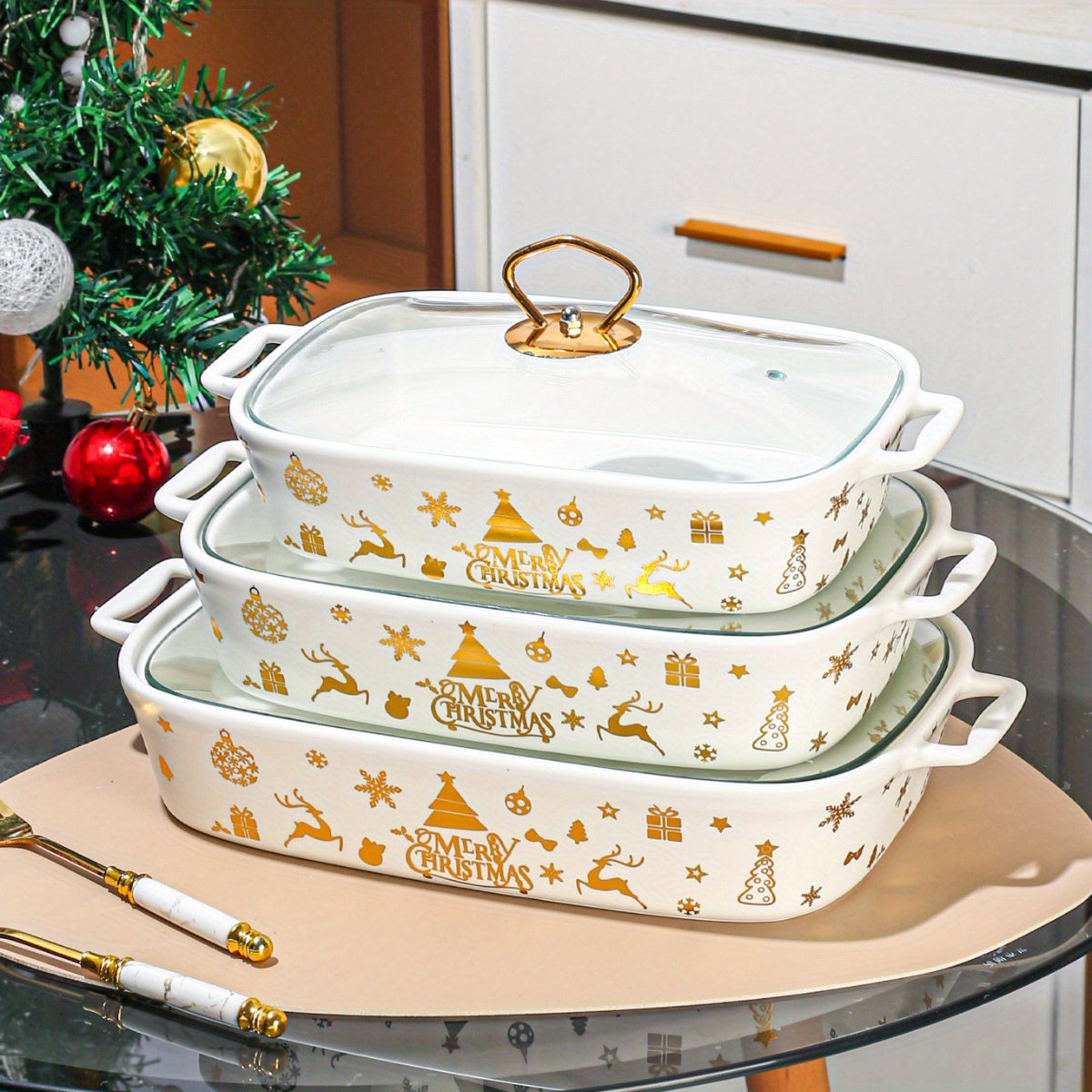 Ceramic Stockpot with Lid 8Qt for Soups Stews Casseroles Holiday Cooking