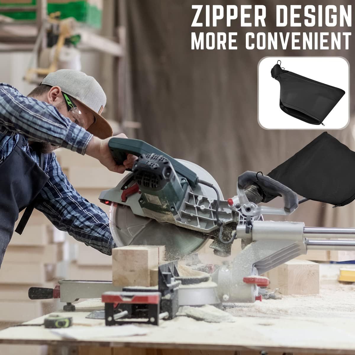 Черные мешки для сбора пыли для торцовочной пилы модели 225 и универсальные для шлифовальной машины и фуганка