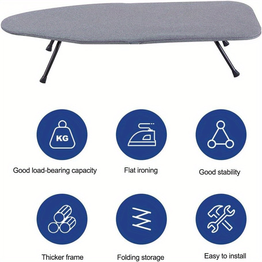 Folding Ironing Board with Telescopic Design, Space-Saving, Durable for Home Use