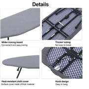 Folding Ironing Board with Telescopic Design, Space-Saving, Durable for Home Use