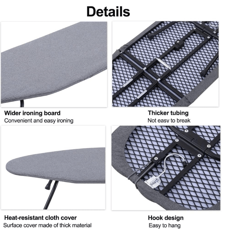 Folding Ironing Board with Telescopic Design, Space-Saving, Durable for Home Use