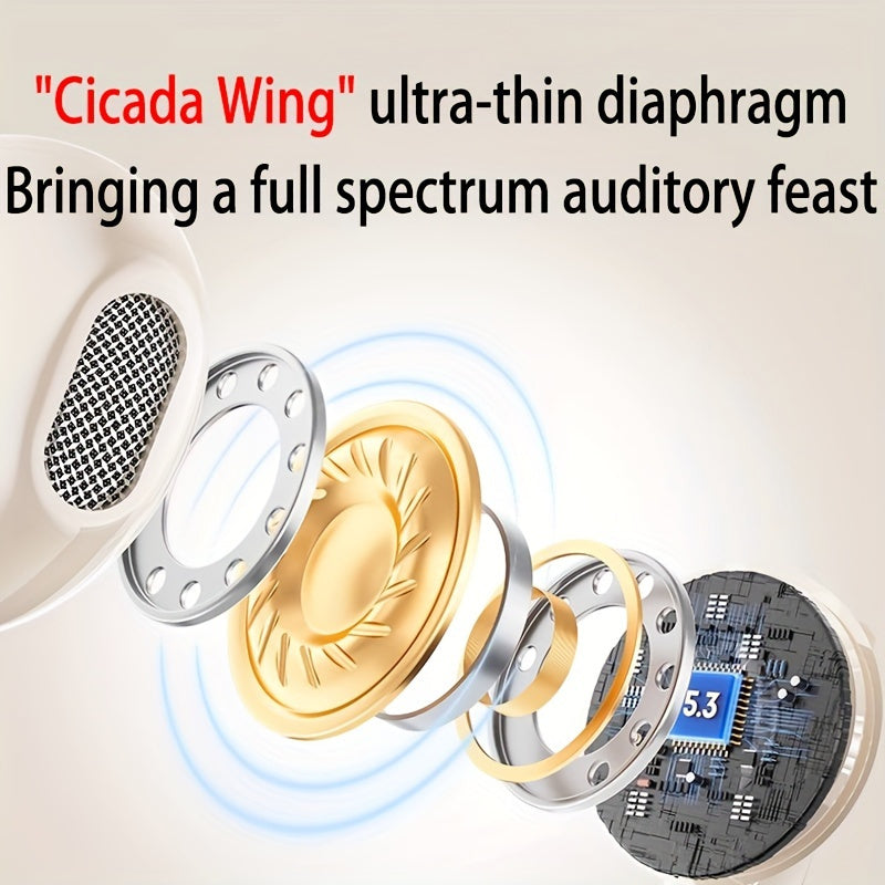 Wireless Earbuds with Microphone Touch Controls Anime Design for Casual Sports Calls