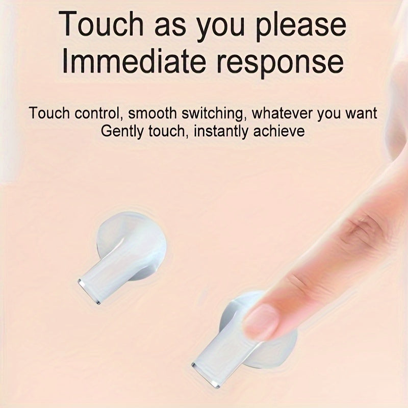 Wireless Earbuds with Microphone Touch Controls Anime Design for Casual Sports Calls