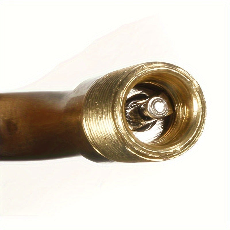 Extensión de válvula de neumático de cobre con curva de 90 grados para bicicleta y motocicleta