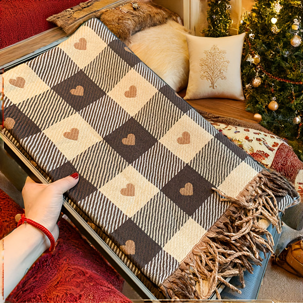 Bufanda de invierno de felpa de poliéster mezclado, accesorio cálido e impermeable al viento para la nieve