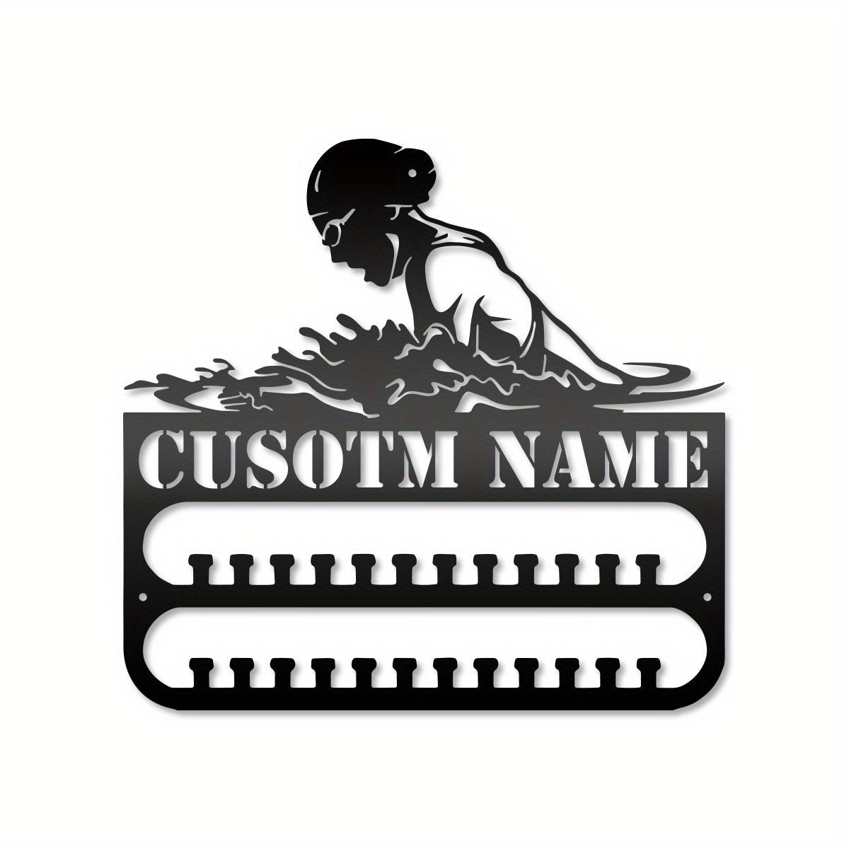 Uy ofis bog' uchun temir suzuvchi medal namoyish racklari, g'ichlar va javon bilan