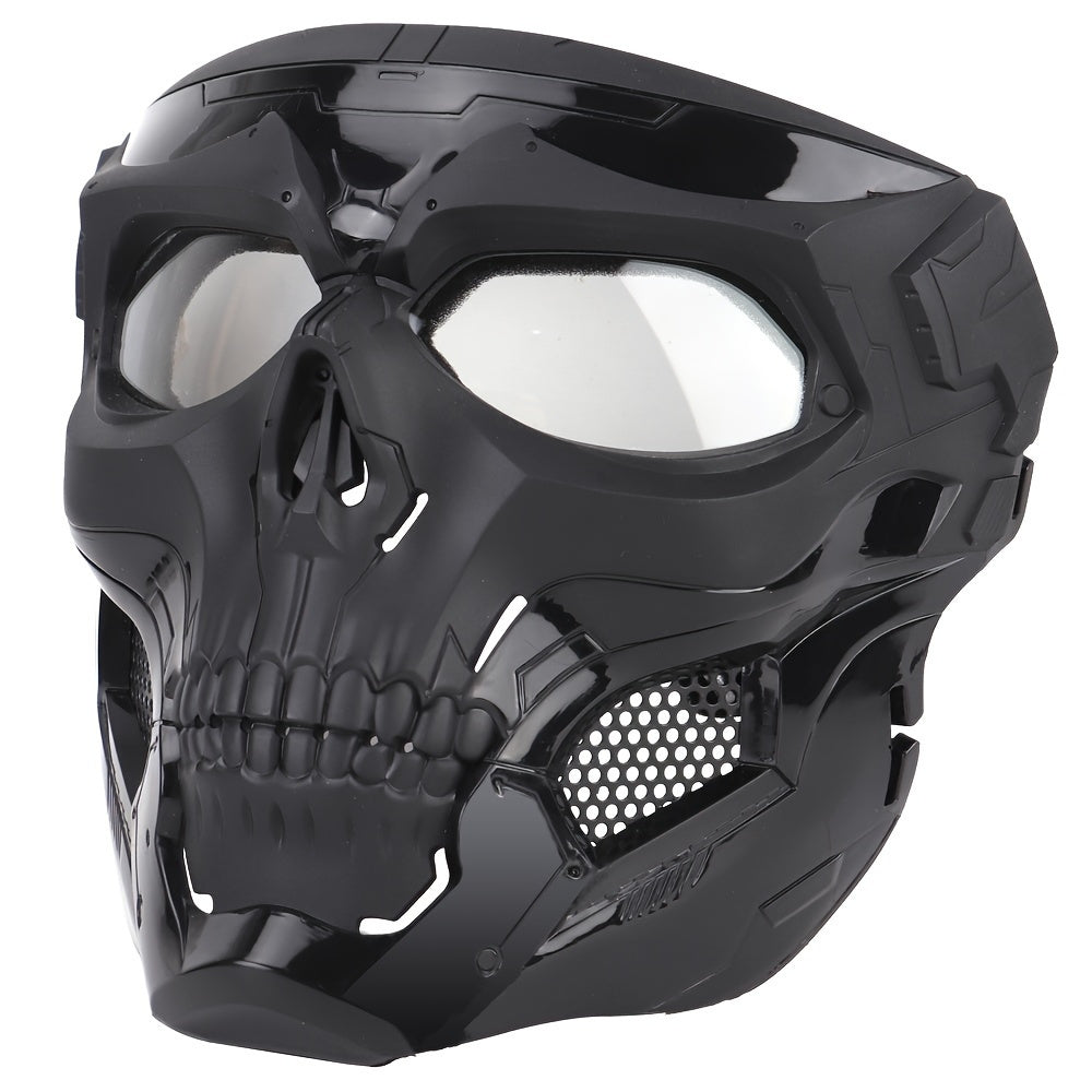 Skeleton Themed Mask Nylon Plastic Drawstring for Outdoor Sports and Training