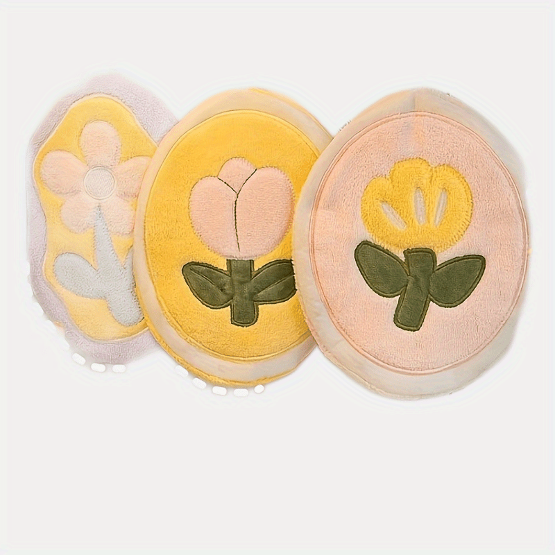 Набор из 4 хлопковых полотенец с цветочным узором для ванной или кухни, впитывающих и быстро сохнущих