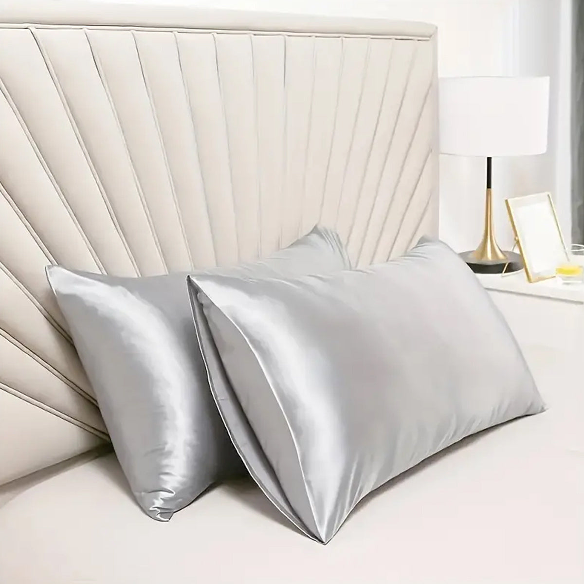 Silky Soft Machine Washable Pillowcase with Breathable Cooling Feel, Solid Color