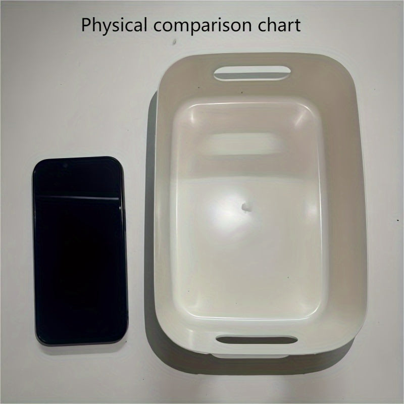 10 ta Oq Plastik Saqlash Qutilari to'plami, qulay tutqichlar bilan - Oshxona, hammom, yotoqxona, ofis va yotoqxonalar kabi turli joylar uchun ko'p funksiyali tashkilotchilar | Kosmetika, meva va turli xil buyumlarni saqlash uchun mukammal | Kerak emas