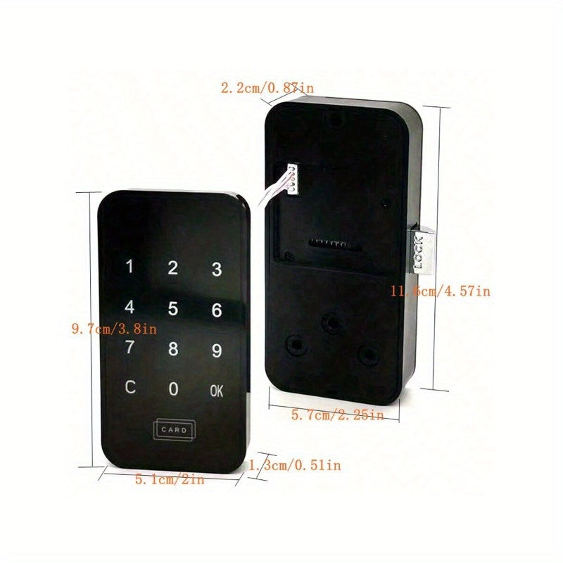 Электронный замок для шкафов с RFID и сенсорной клавиатурой для паролей