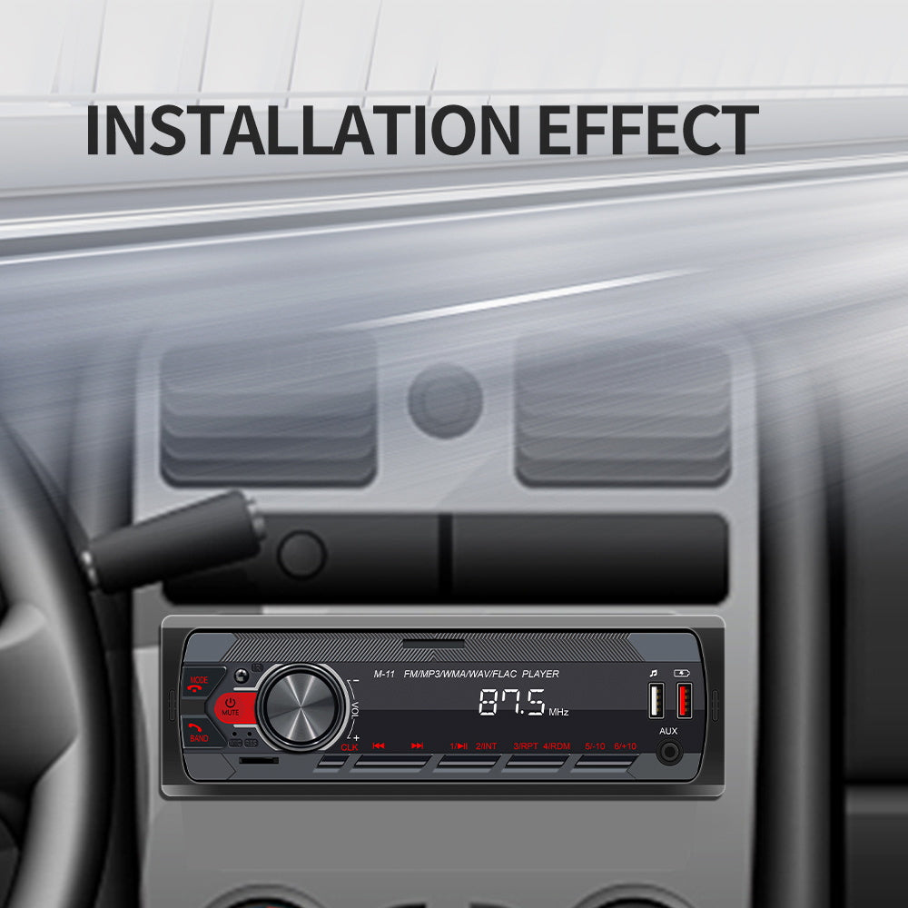 Автомагнитола в штатное место 1DIN с пультом дистанционного управления, MP3, USB, SD, AUX, радио, голосовым помощником