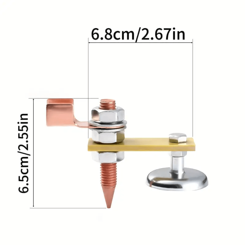 Copper Welding Ground Clamp Spotter for Electric Welders Magnetic Support