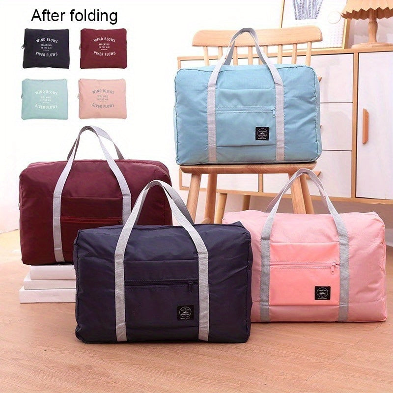 Foldable Nylon Travel Bag Waterproof Large Capacity for Women and Men