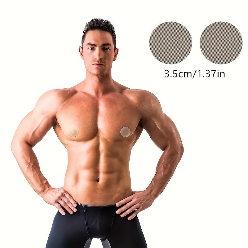 Men's Nipple Covers 100 Pcs Ultra-Thin Invisible Anti-Friction for Sports Fitness