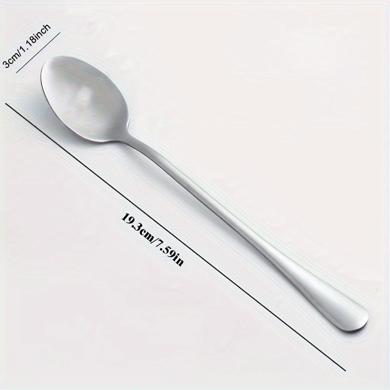 Personalized Stainless Steel Spoon Set for Couples, Holiday Gift, Tableware