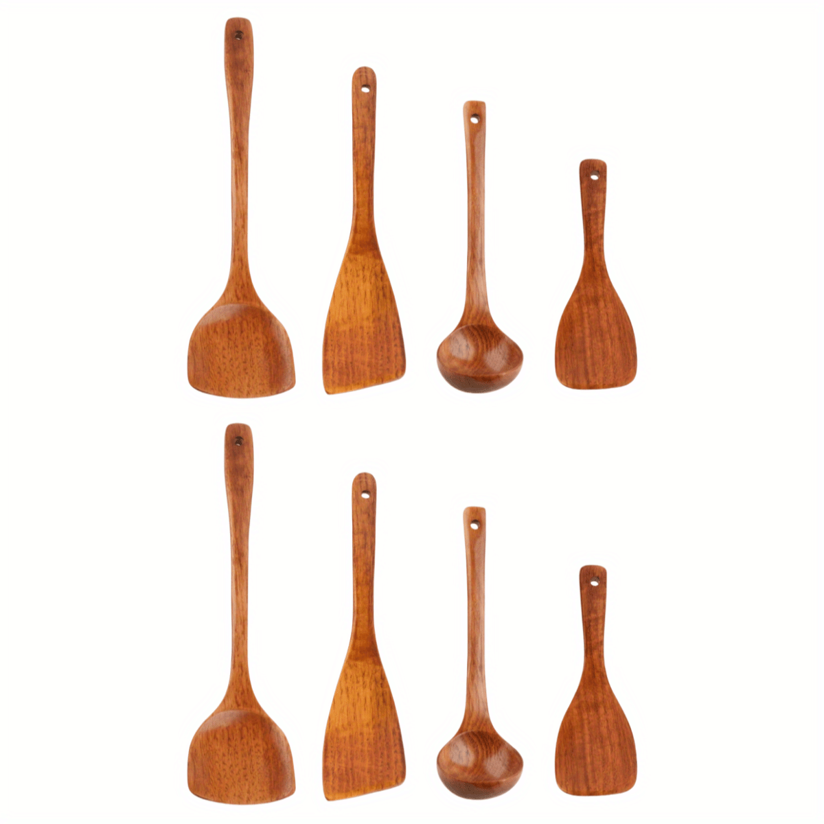 Wooden Soup Spoon and Shovel Set Durable Heat-Resistant Kitchen Utensils