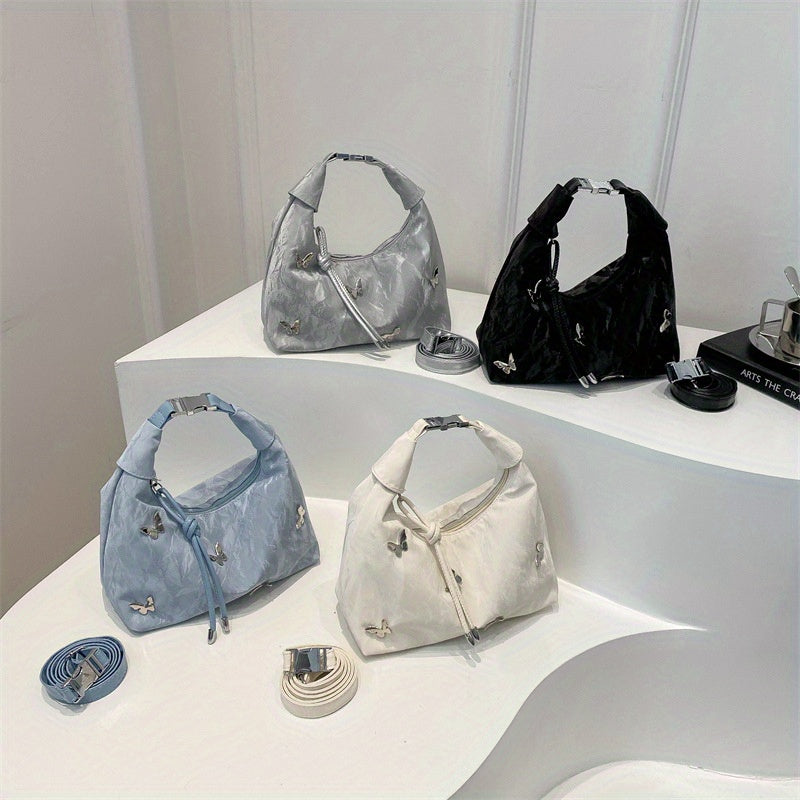 2024 новая женская сумка через плечо с декором в виде бабочки