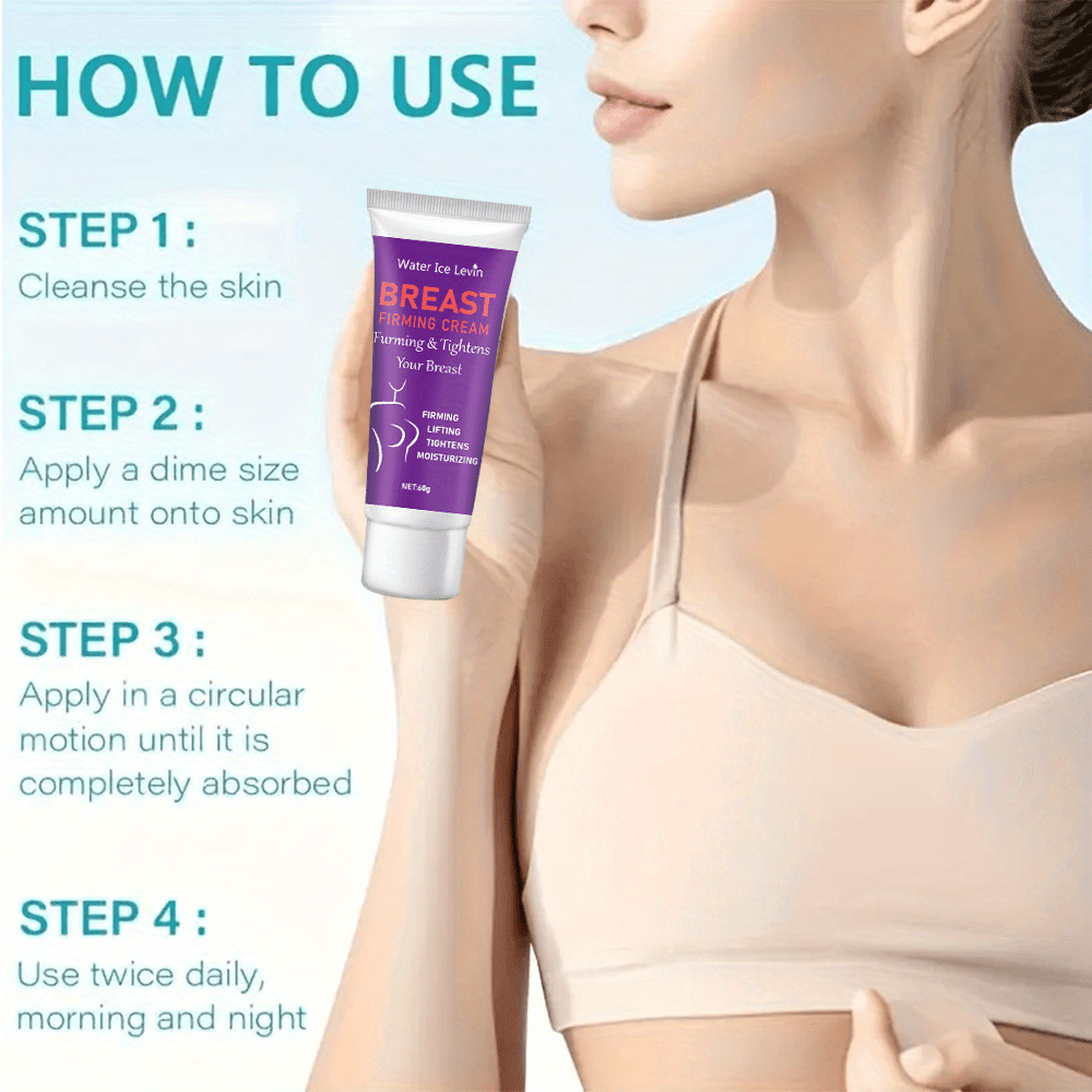 Women's Breast Firming Cream Tightens Lifts Natural Ingredients Hyaluronic Acid