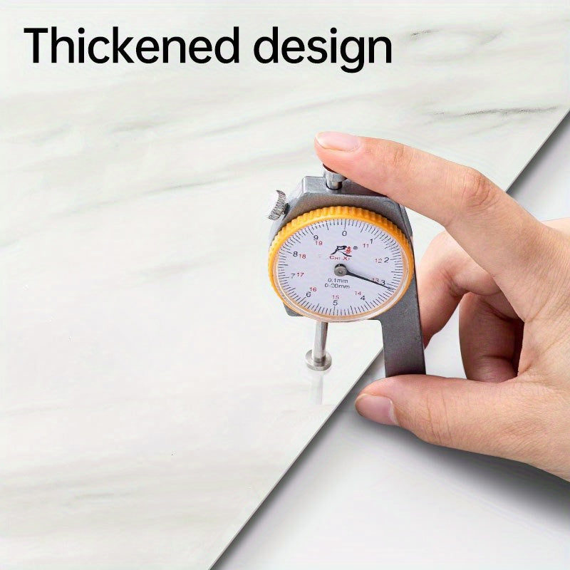 Marble Effect Self-Adhesive Wall Tiles Vinyl Waterproof Easy to Clean for Bathroom Kitchen Living Room Bedroom Pack of 10 20 or 50