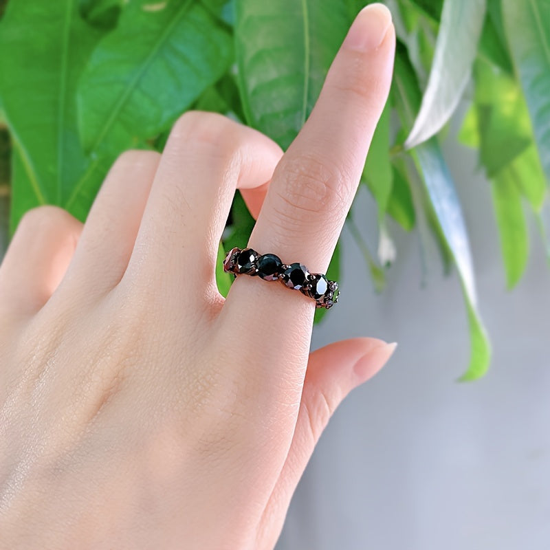 Sterling Silver Engagement Ring with 0.5 Carat Moissanite 18K Gold Plated Jewelry for Women