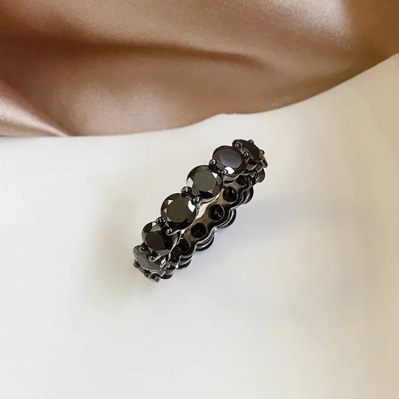 Sterling Silver Engagement Ring with 0.5 Carat Moissanite 18K Gold Plated Jewelry for Women