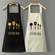 Unisex Waterproof Plastic Apron with Pockets for Kitchen and Restaurant Use