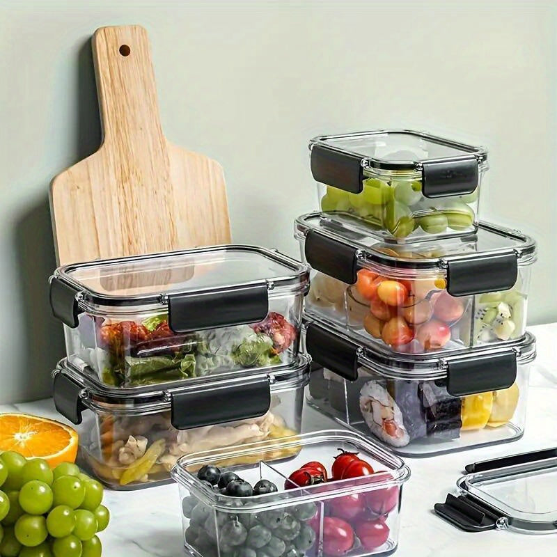 BPA-Free Food Storage Container Airtight Seal Lightweight Transparent for Kitchen Storage