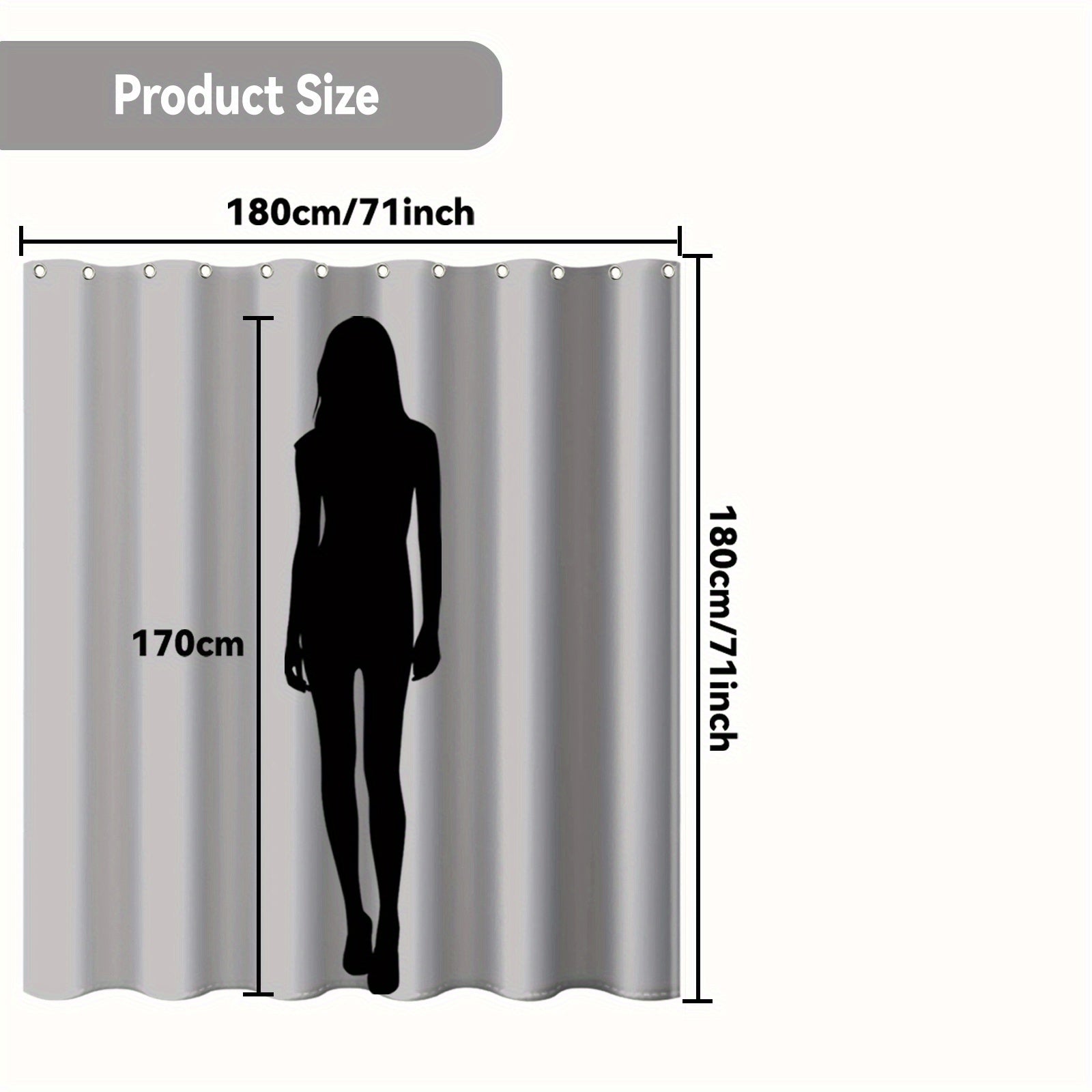 Akvarel Qandol va Qanotli Chivin Dush Pardasi - Suvga chidamli, Mashinada yuvish mumkin, 180.34x180.34 sm, Hammom bezaklari