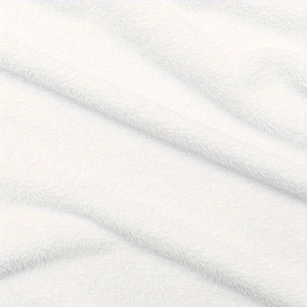 Winter Gnome Fleece Blanket with Snowflake and Hot Cocoa Design 150x130cm