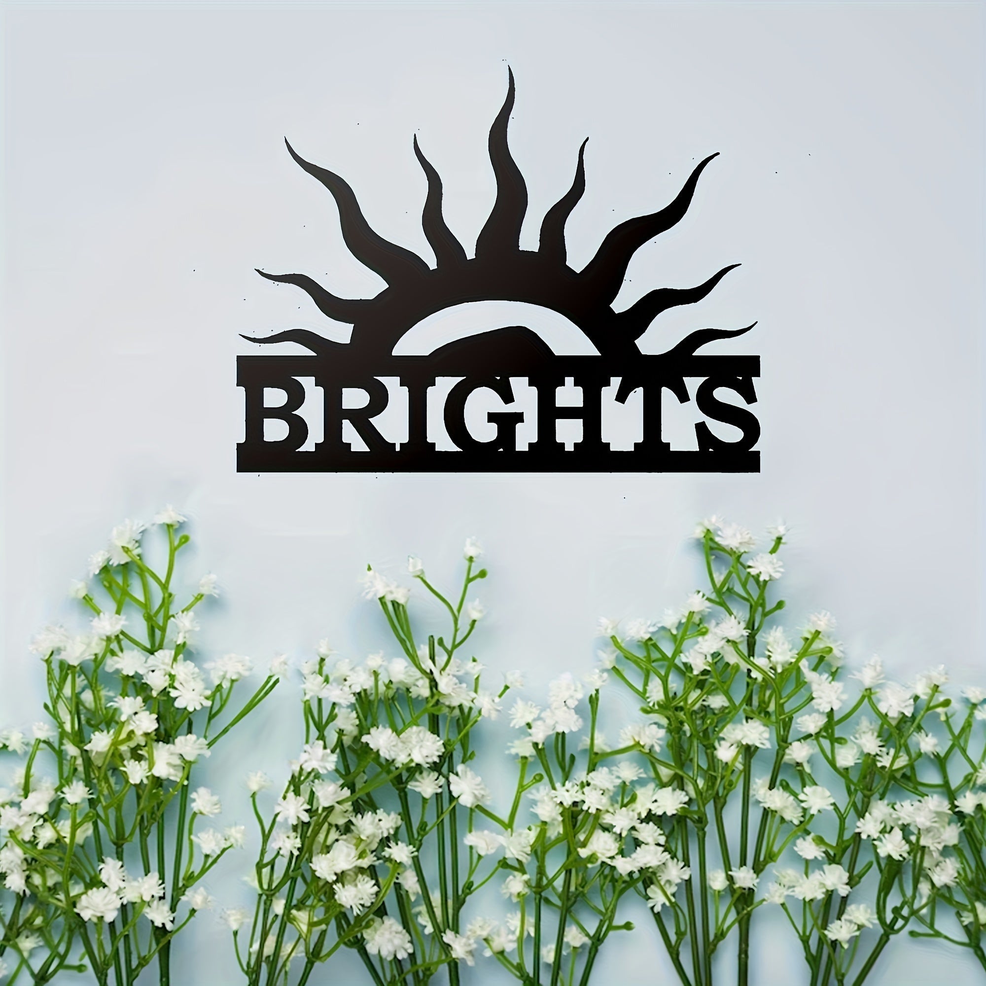 Sunflower Metal Wall Art Decor Art Deco Style Durable Textured Finish for Living Room Bedroom