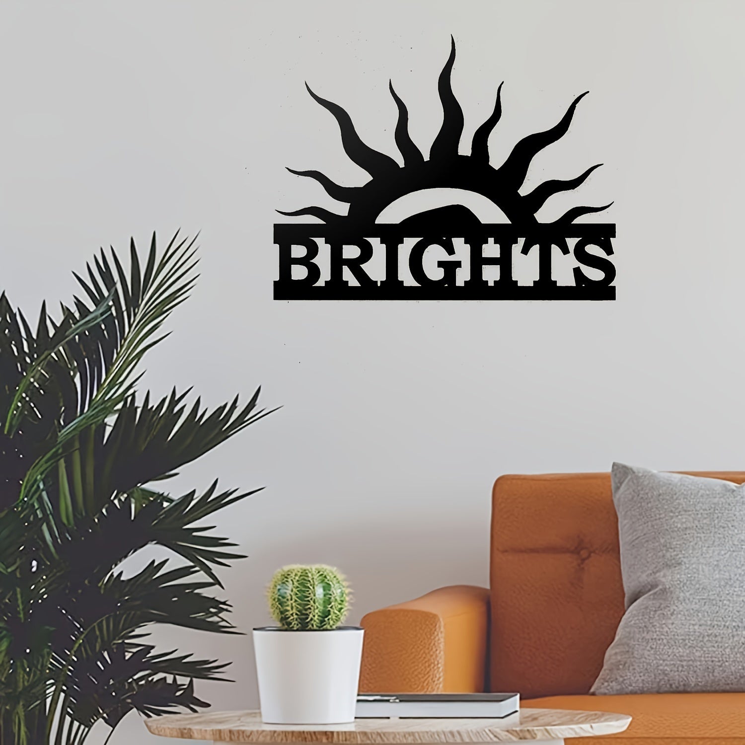 Sunflower Metal Wall Art Decor Art Deco Style Durable Textured Finish for Living Room Bedroom