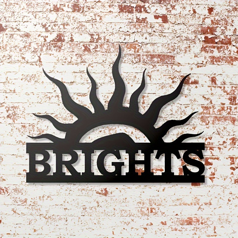 Sunflower Metal Wall Art Decor Art Deco Style Durable Textured Finish for Living Room Bedroom