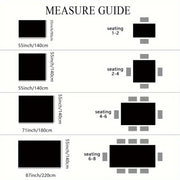 Polyester Christmas Tablecloth Square Woven Water Stain Resistant Holiday Decor