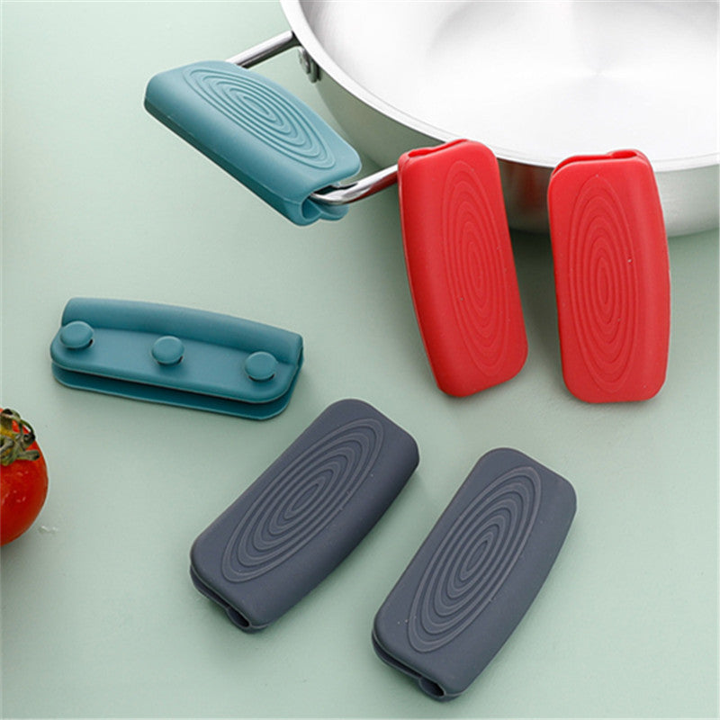Silicone Pot Handle Covers Set of 2 Heat Resistant Insulated Kitchen Accessory