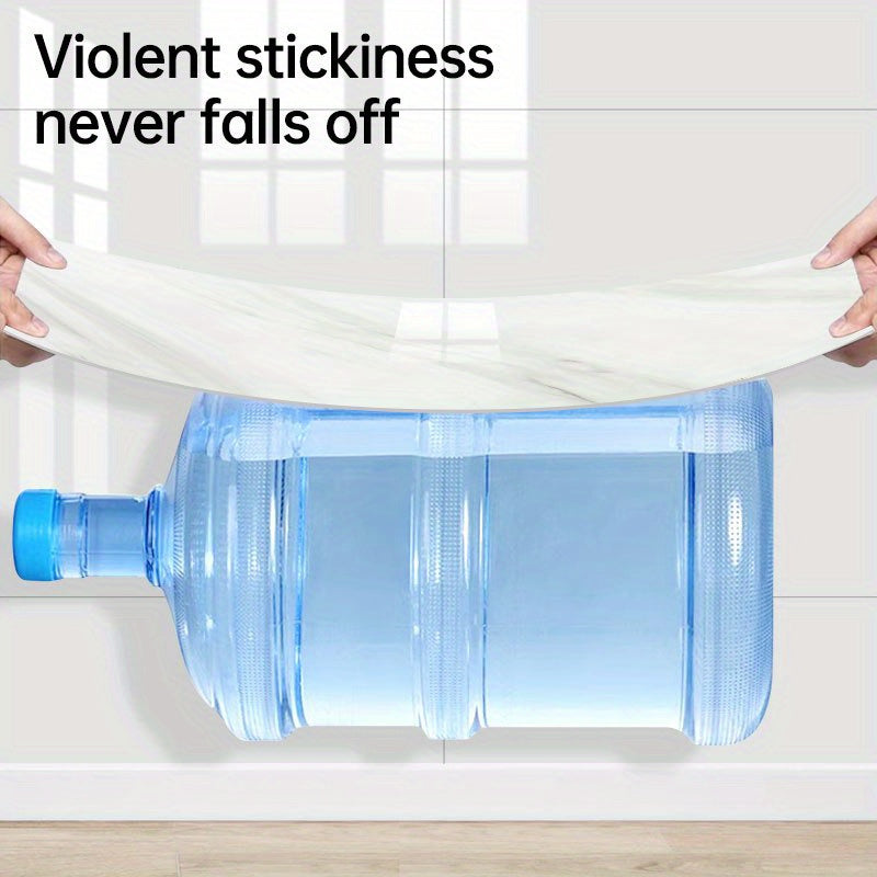 Marble Effect Self-Adhesive Wall Tiles Vinyl Waterproof Easy to Clean for Bathroom Kitchen Living Room Bedroom Pack of 10 20 or 50