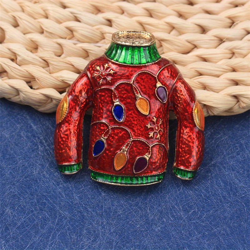 Luxurious Christmas Rhinestone Brooch for Women Irregular Shape Fashion Accessory