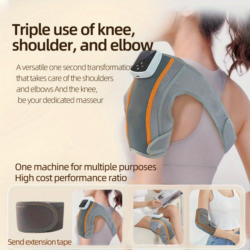 Knee Massager with Vibration USB Rechargeable Lithium Polymer Battery Pain Relief Physical Therapy