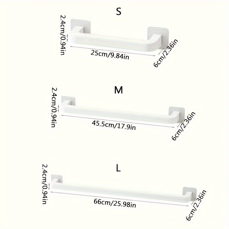 Wall-Mounted Shoe Organizer Rack Plastic Storage for Bathroom Bedroom Dorm