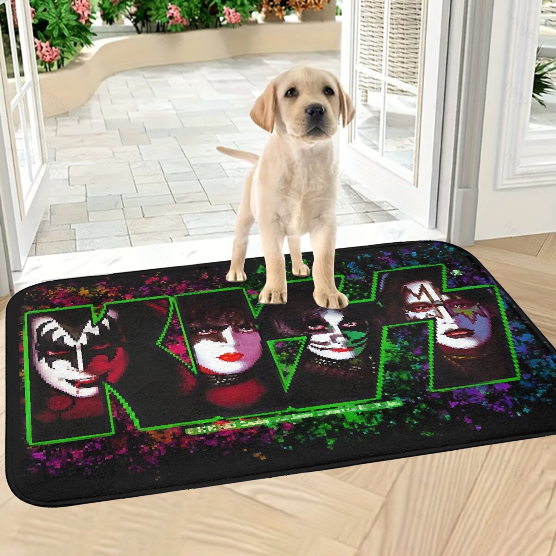 Christmas Bedroom Mat Kiss Fan Design Doormat Kitchen Carpet Home Decor
