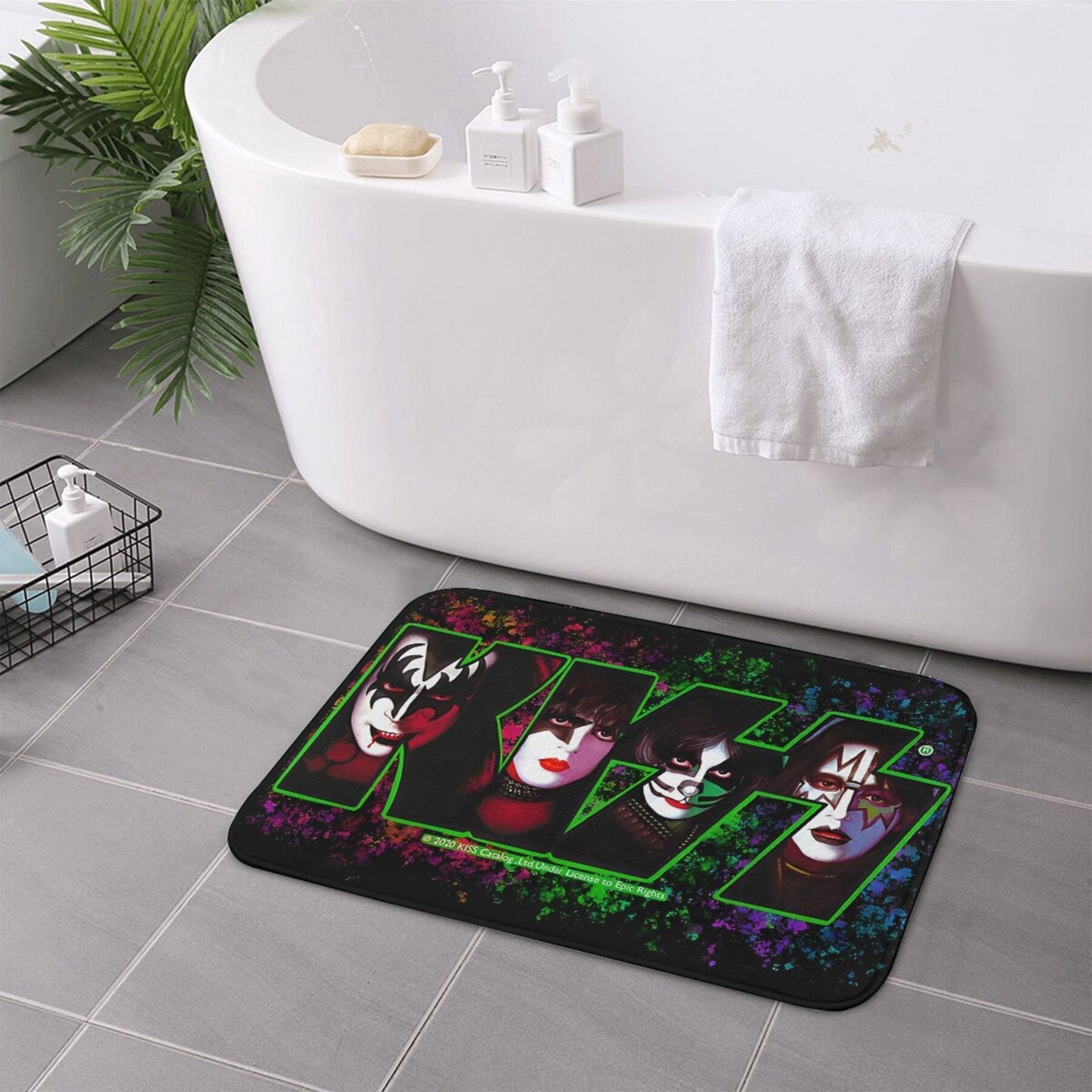 Christmas Bedroom Mat Kiss Fan Design Doormat Kitchen Carpet Home Decor