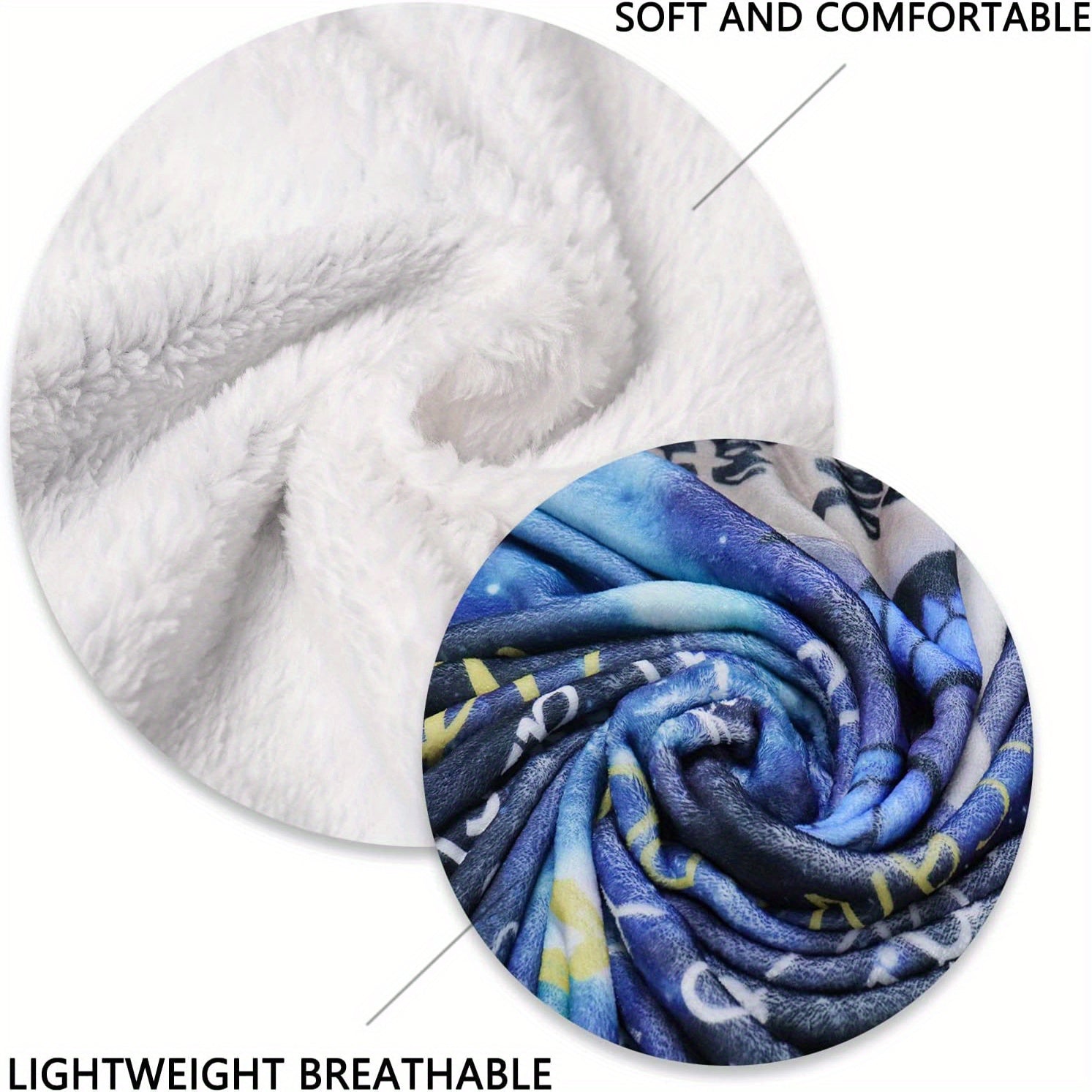 Personalized Flannel Blanket for Sofa Bed Office Cozy Gift